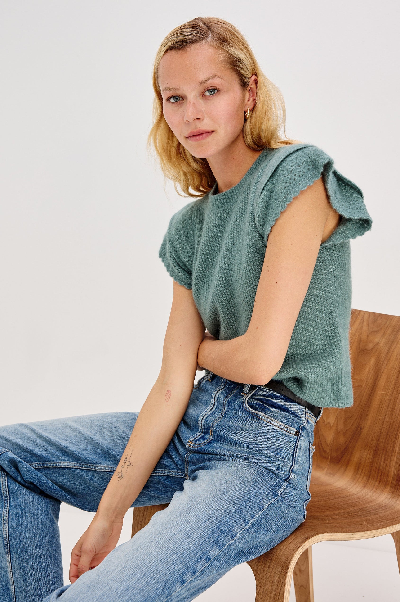 STASIA TOP - TEAL