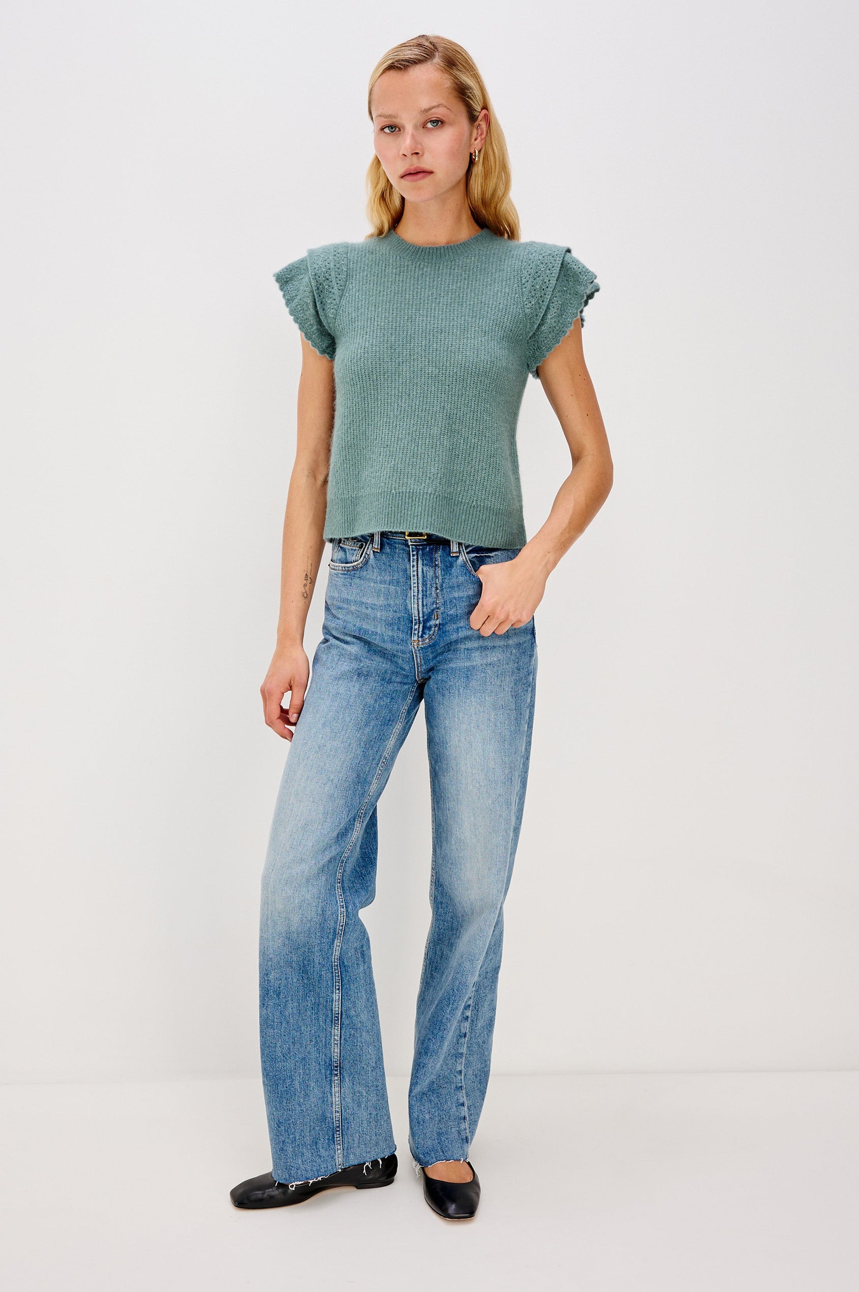 STASIA TOP - TEAL
