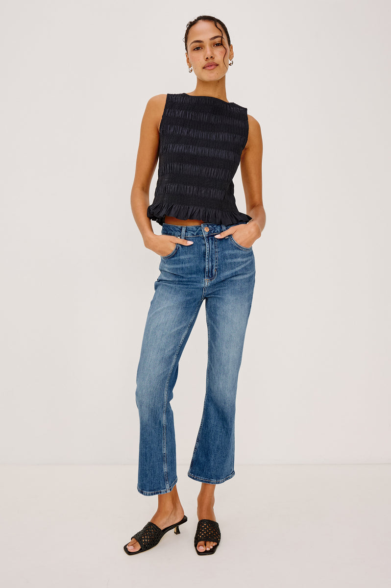 SUNSET CROP SLIM FLARE - TIDAL WAVE – Rails Canada