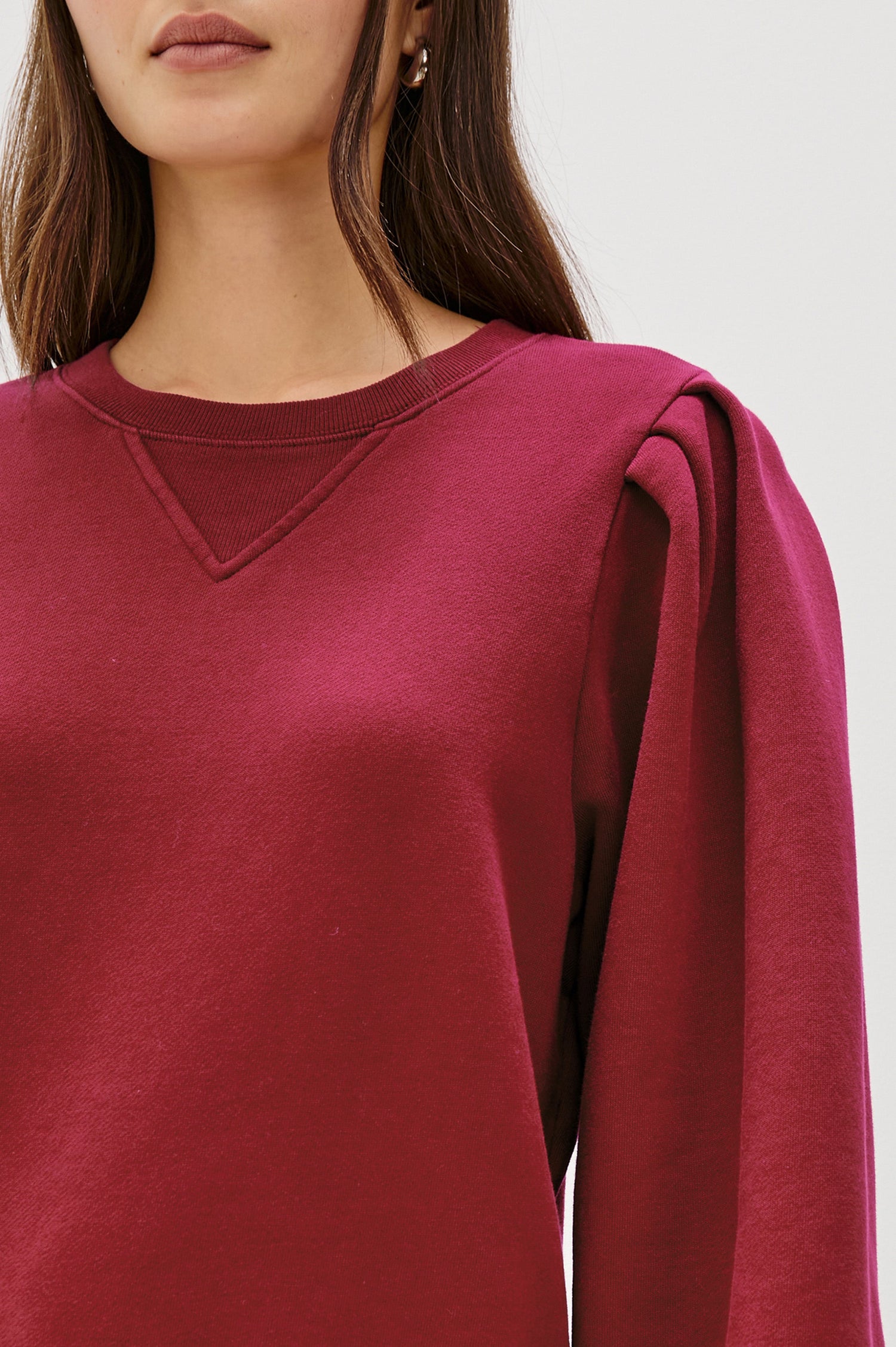 TIFFANY SWEATSHIRT - MERLOT