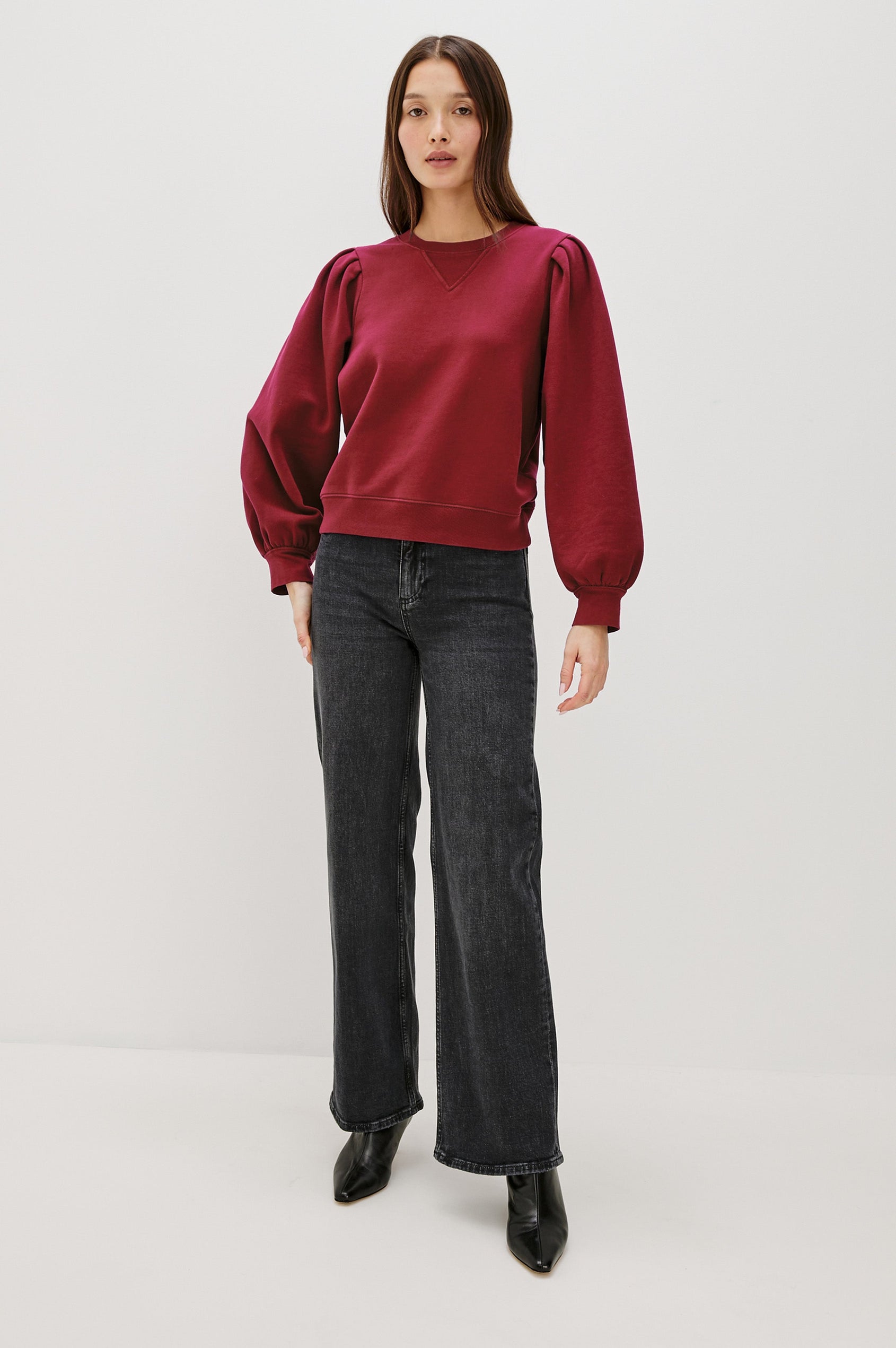 TIFFANY SWEATSHIRT - MERLOT