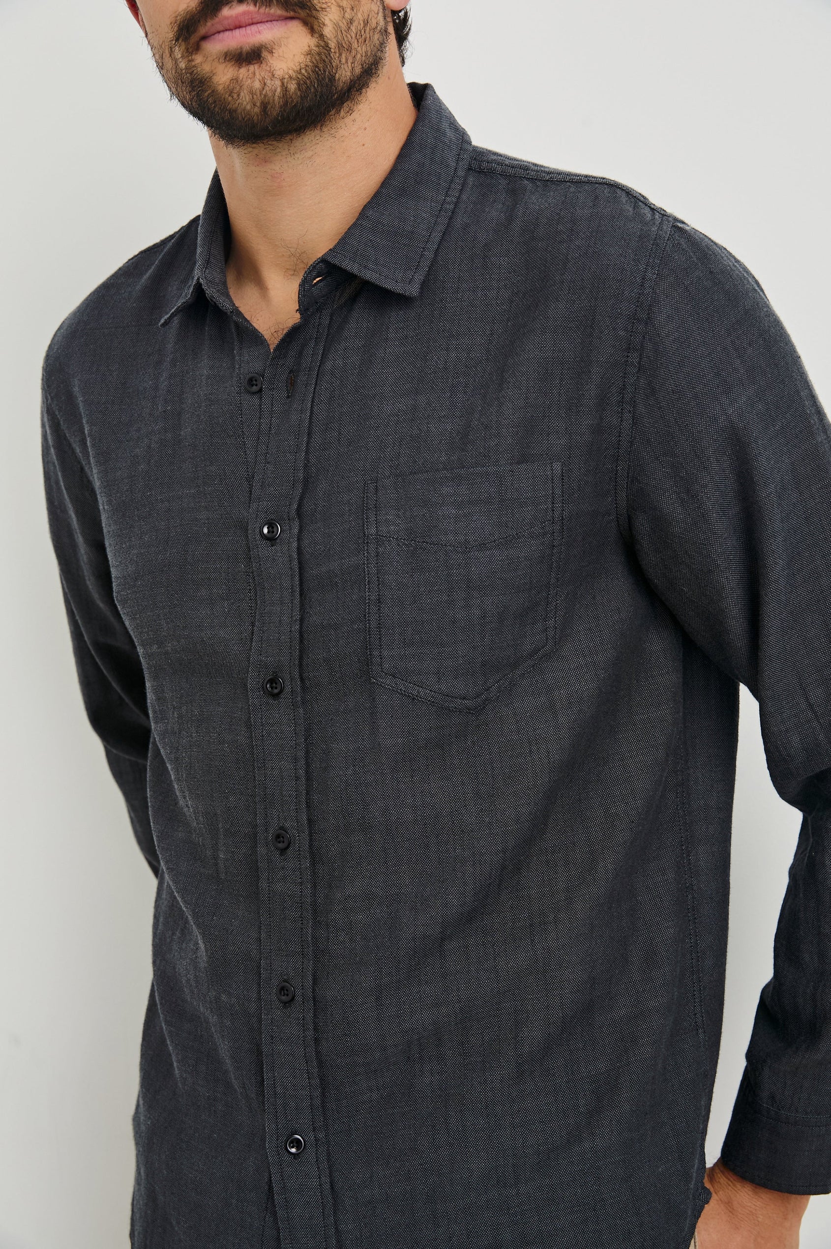 WYATT-BLACK-CHAMBRAY-FRONT