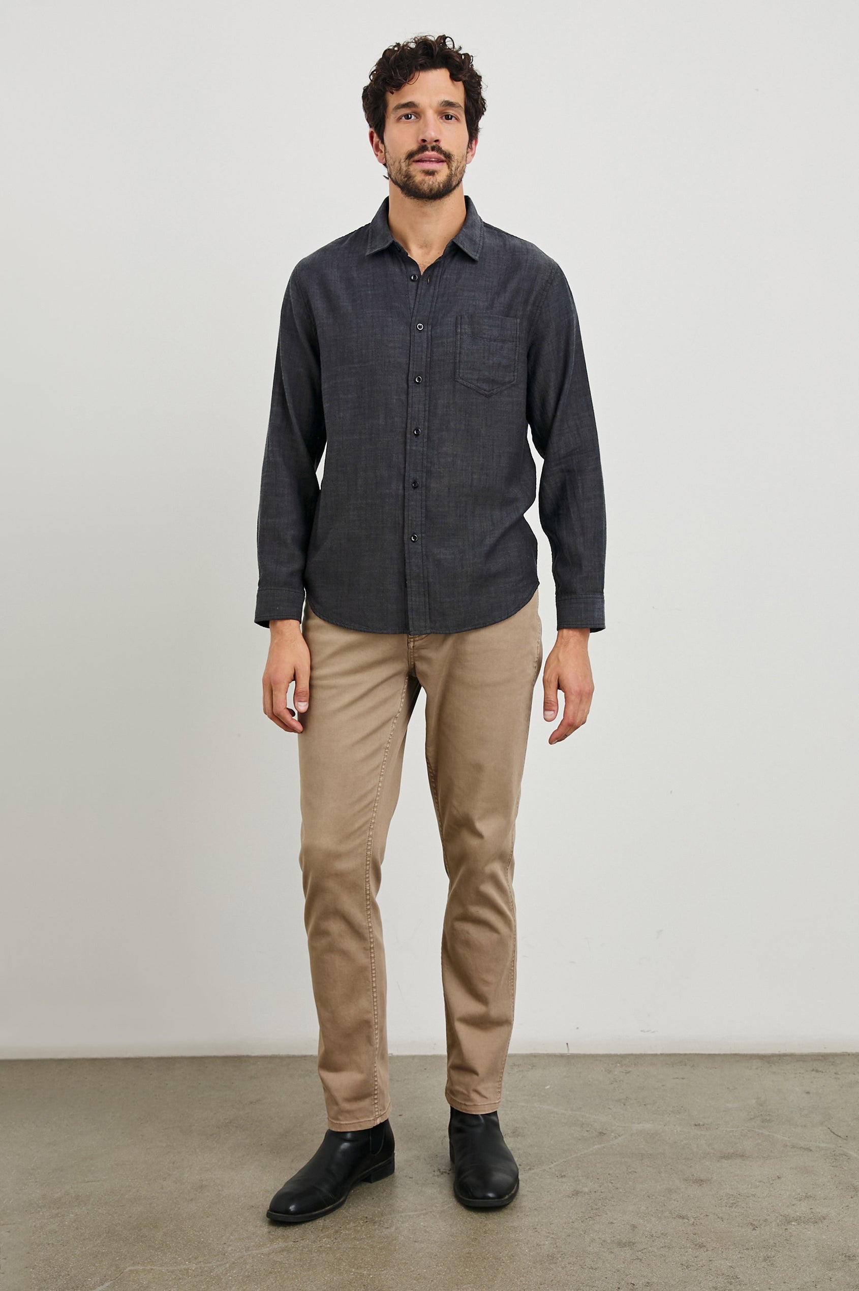 WYATT-BLACK-CHAMBRAY-FRONT