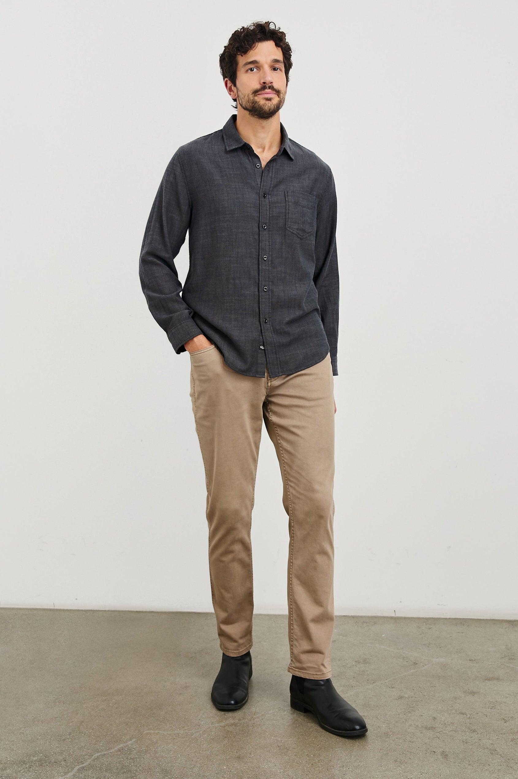 WYATT-BLACK-CHAMBRAY-FRONT