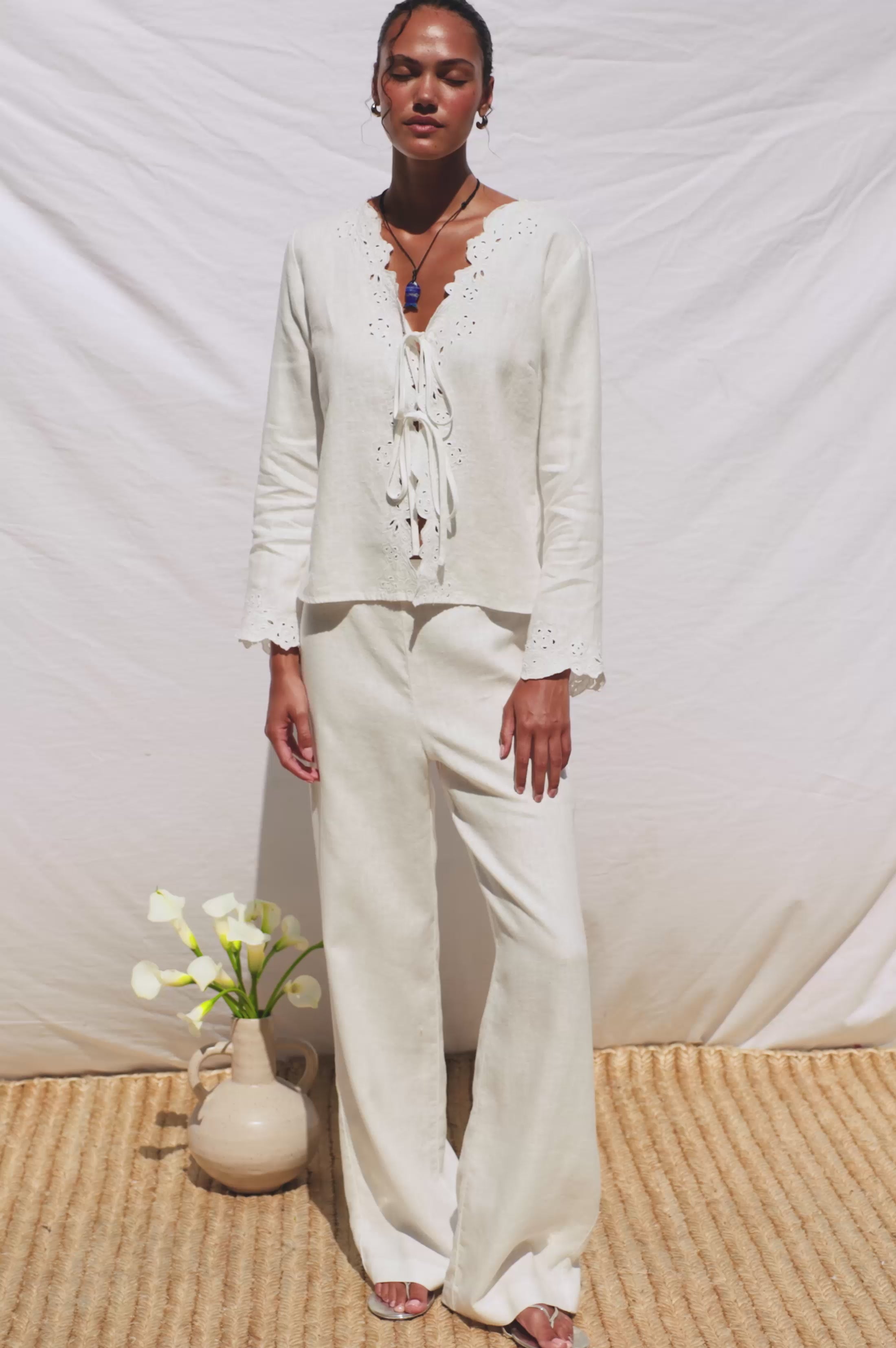 FLEUR TOP - WHITE – Rails Canada