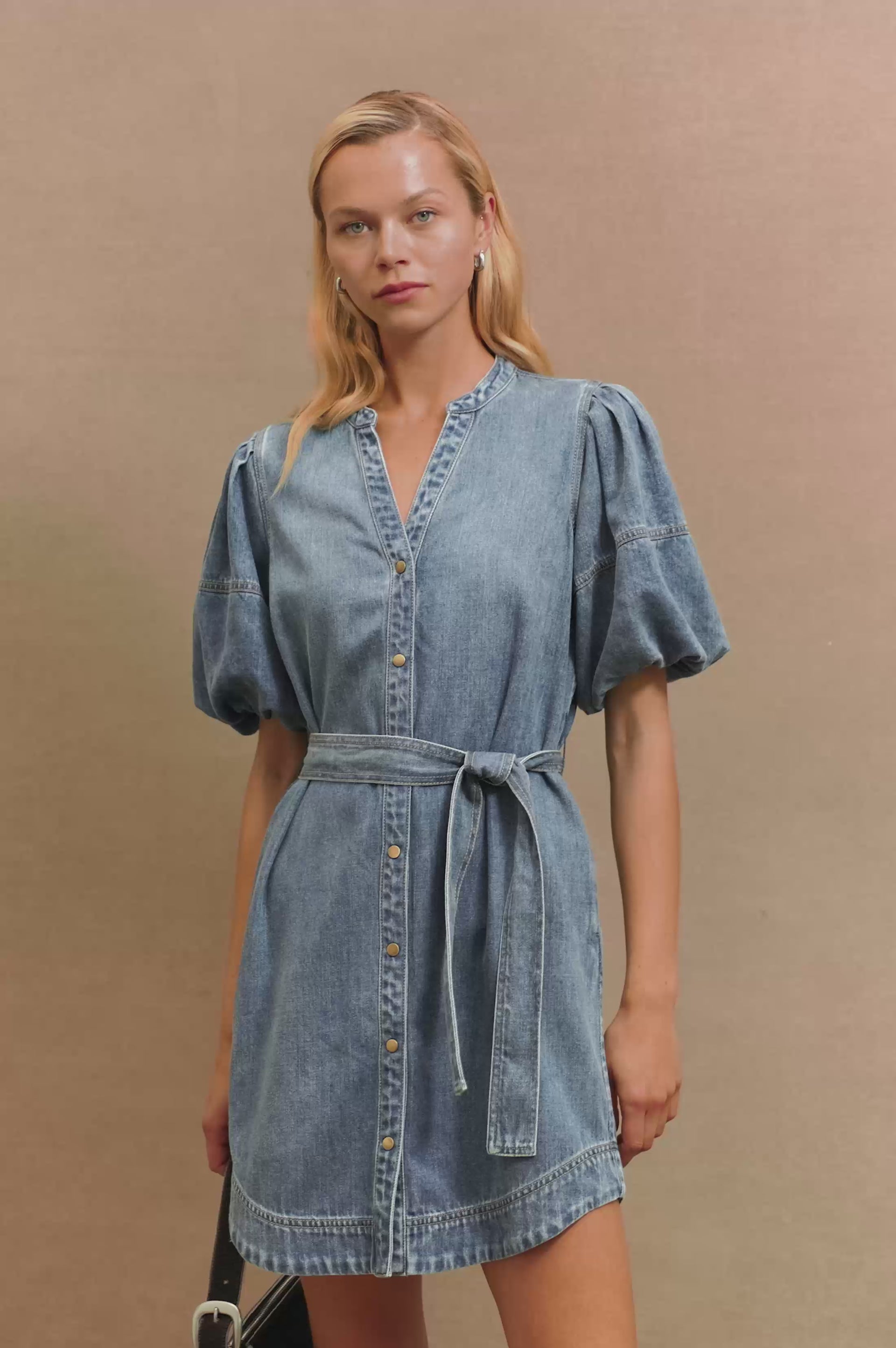 KINGSLEY DRESS - ANTIQUE BLUE