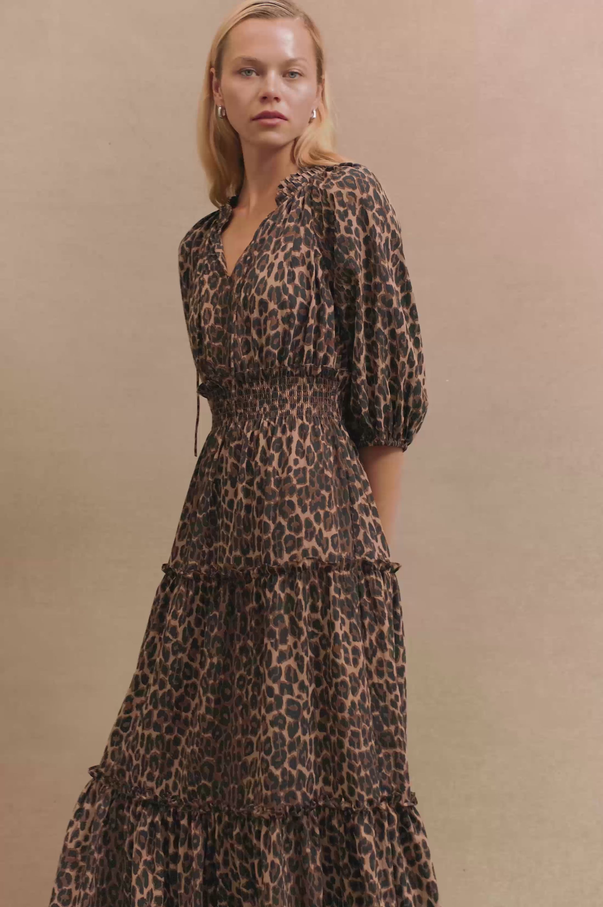 CATERINE DRESS - BROWN NALA