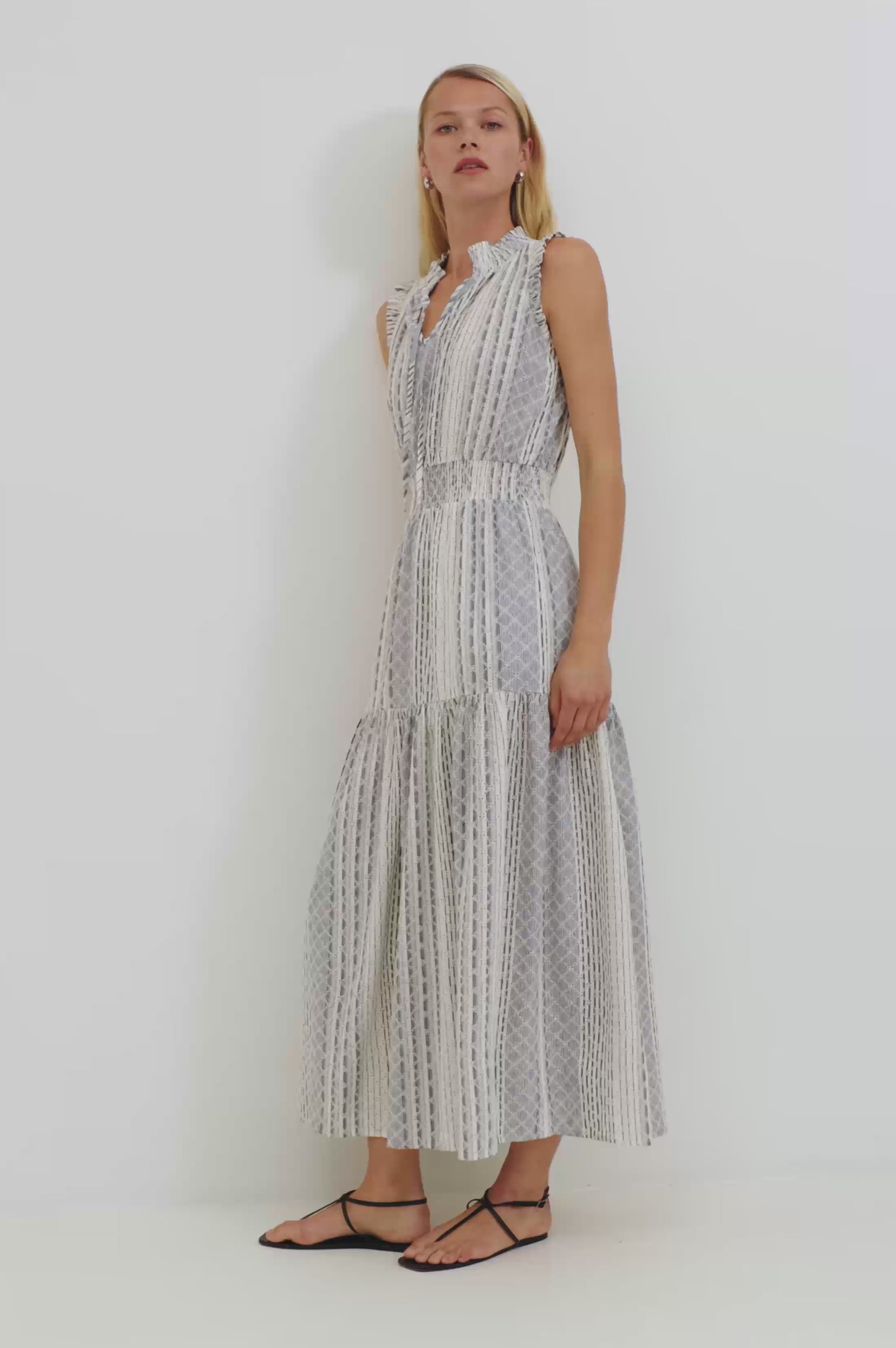 ALESSI-DRESS-STRIPED-EYELET video