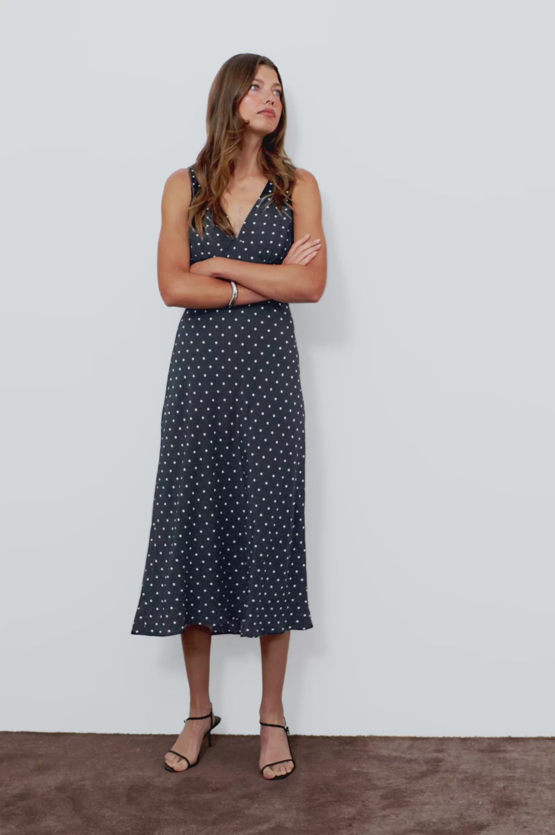 AUDRINA-NAVY-POLKA-DOTS video